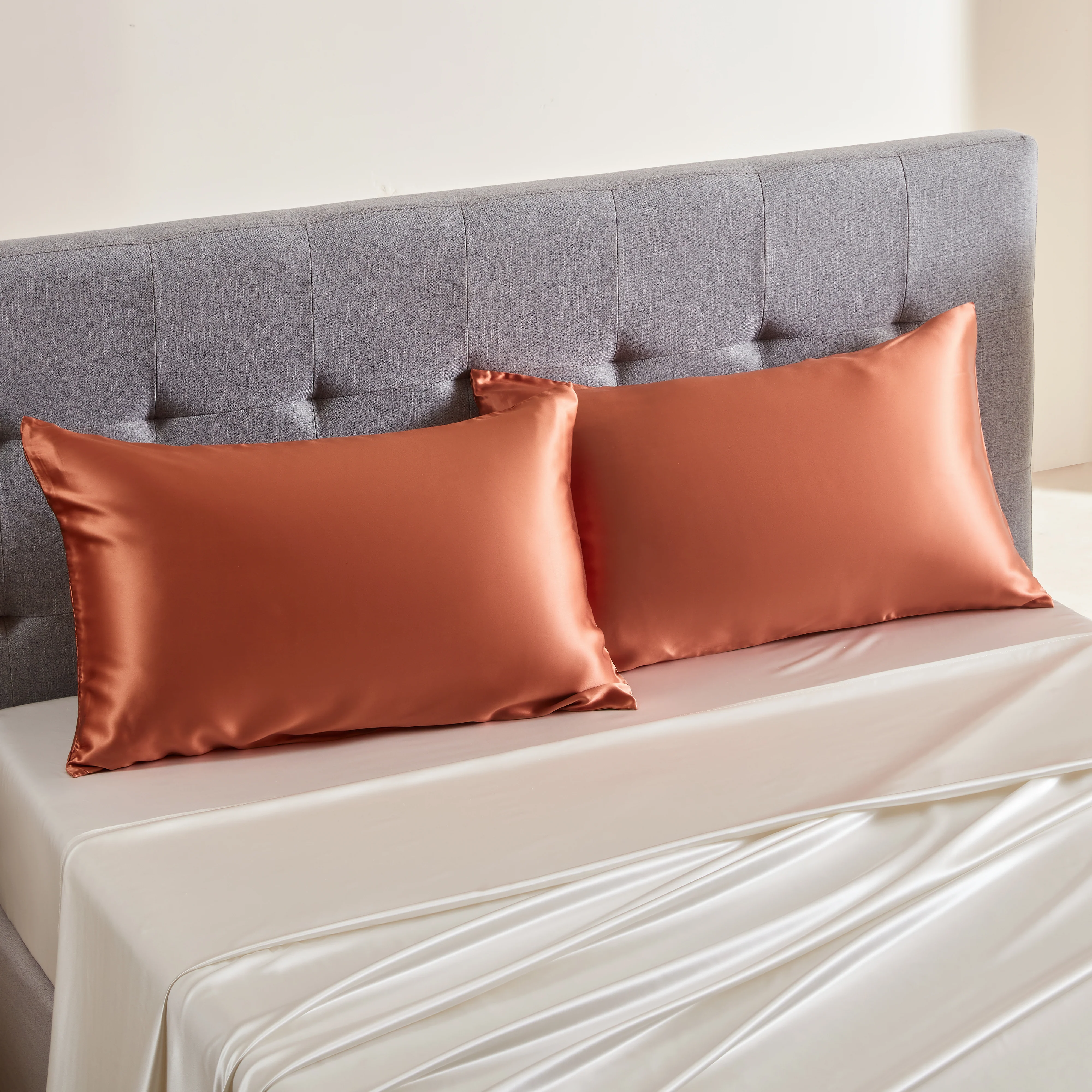 19 Momme Silk Pillowcase - Copper - Image 2