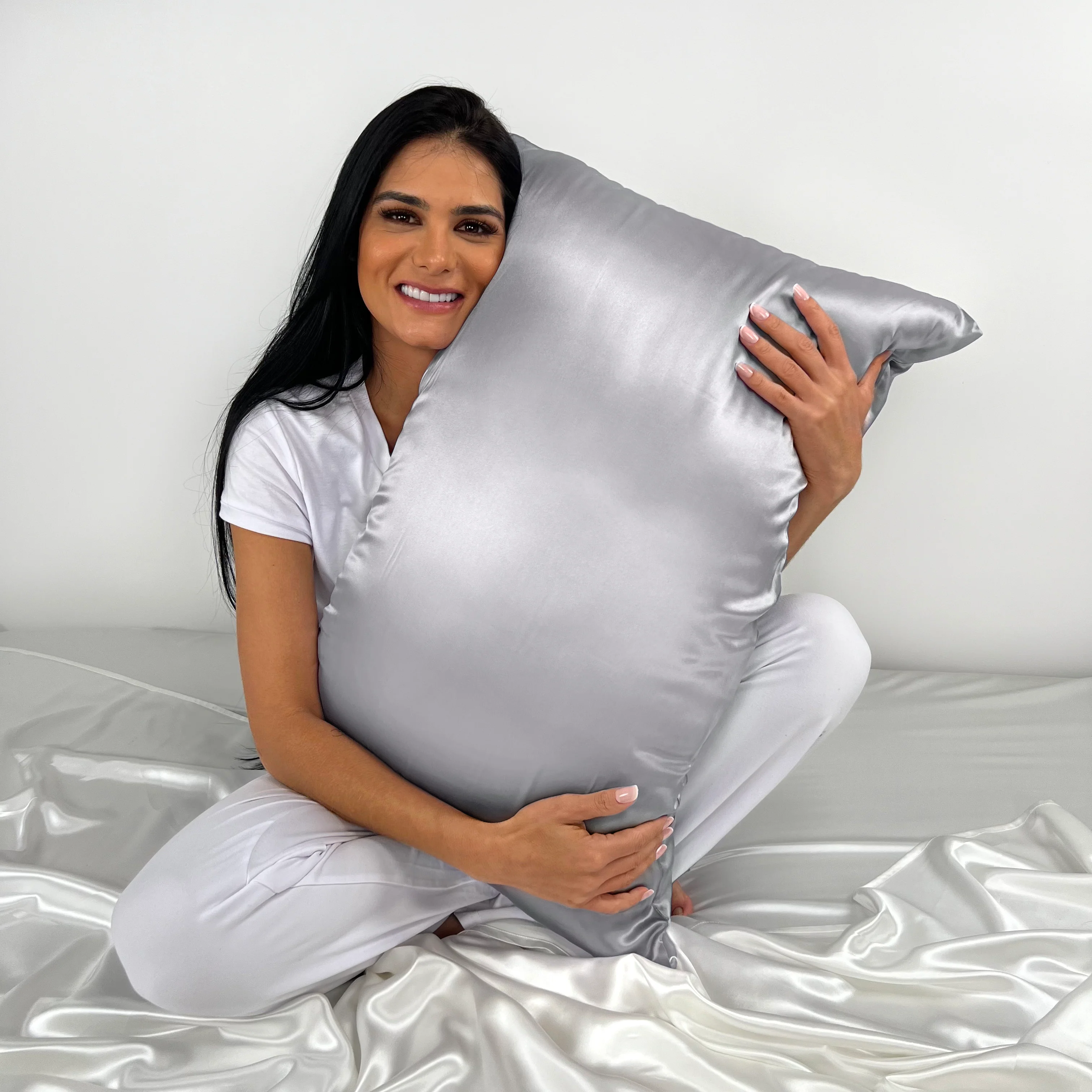 19 Momme Silk Pillowcase - Silver - Image 2