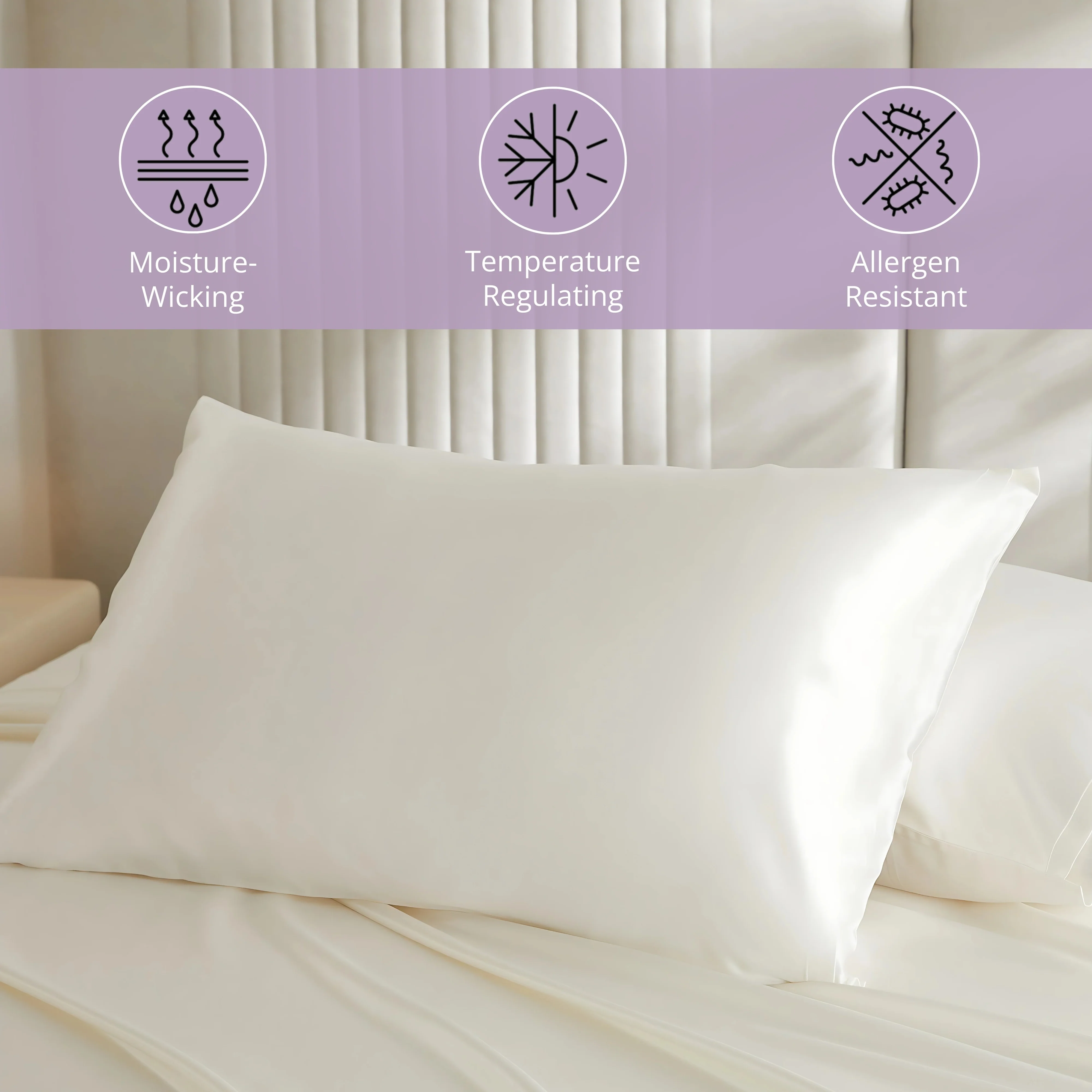 19 Momme Silk Pillowcase - Blue - Image 4