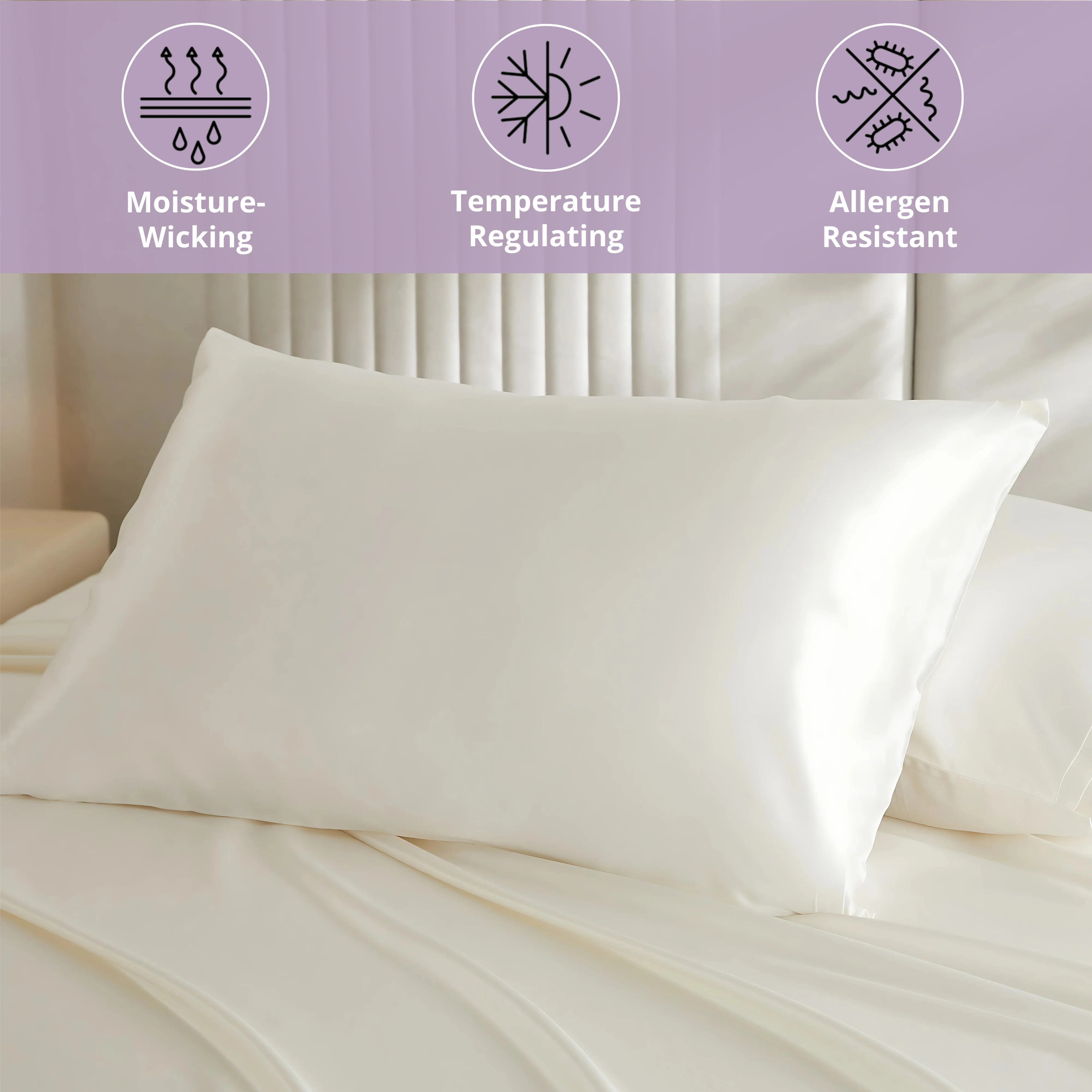 19 Momme Silk Pillowcase - Lilac - Image 5