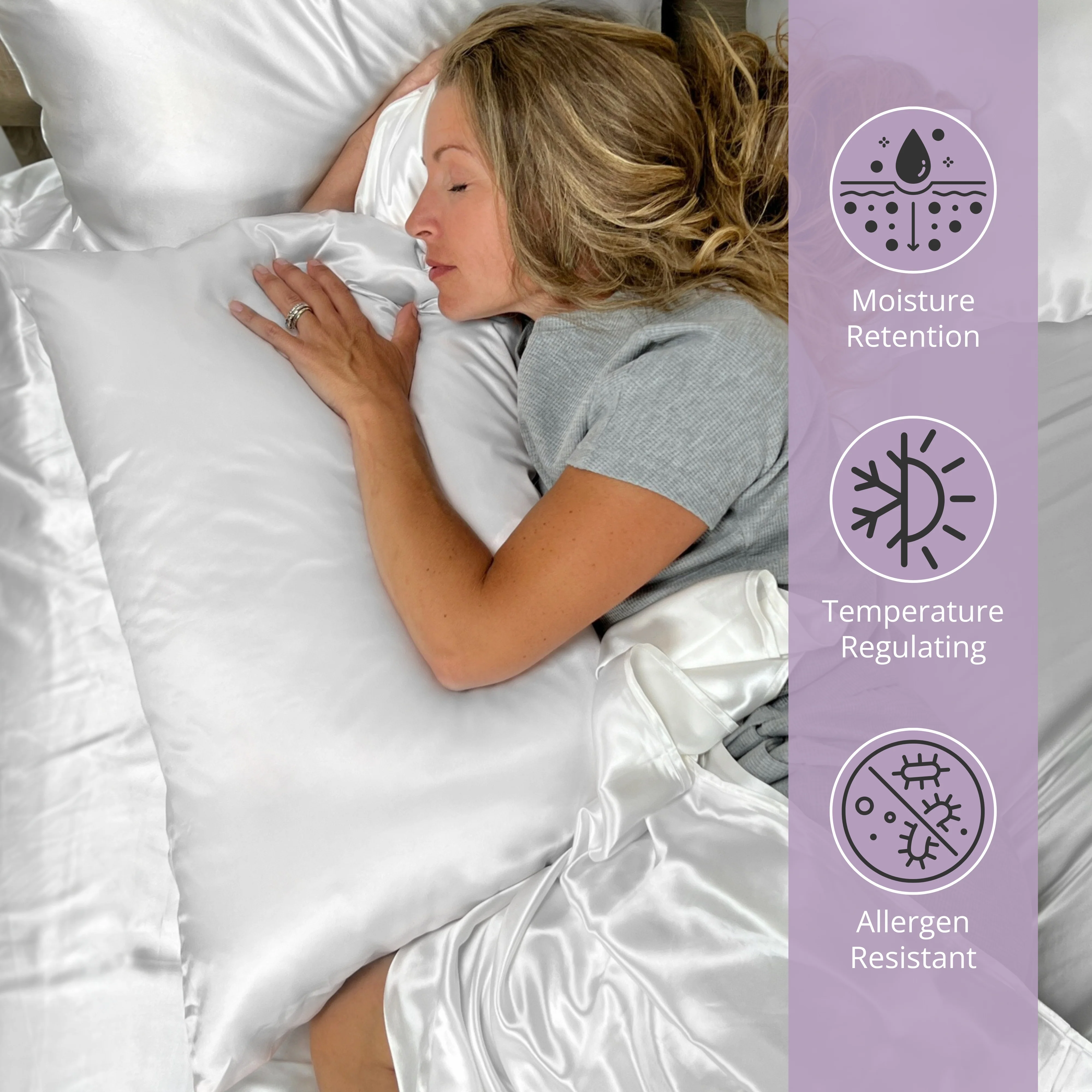 19 Momme Silk Sheet Set - White - Image 4