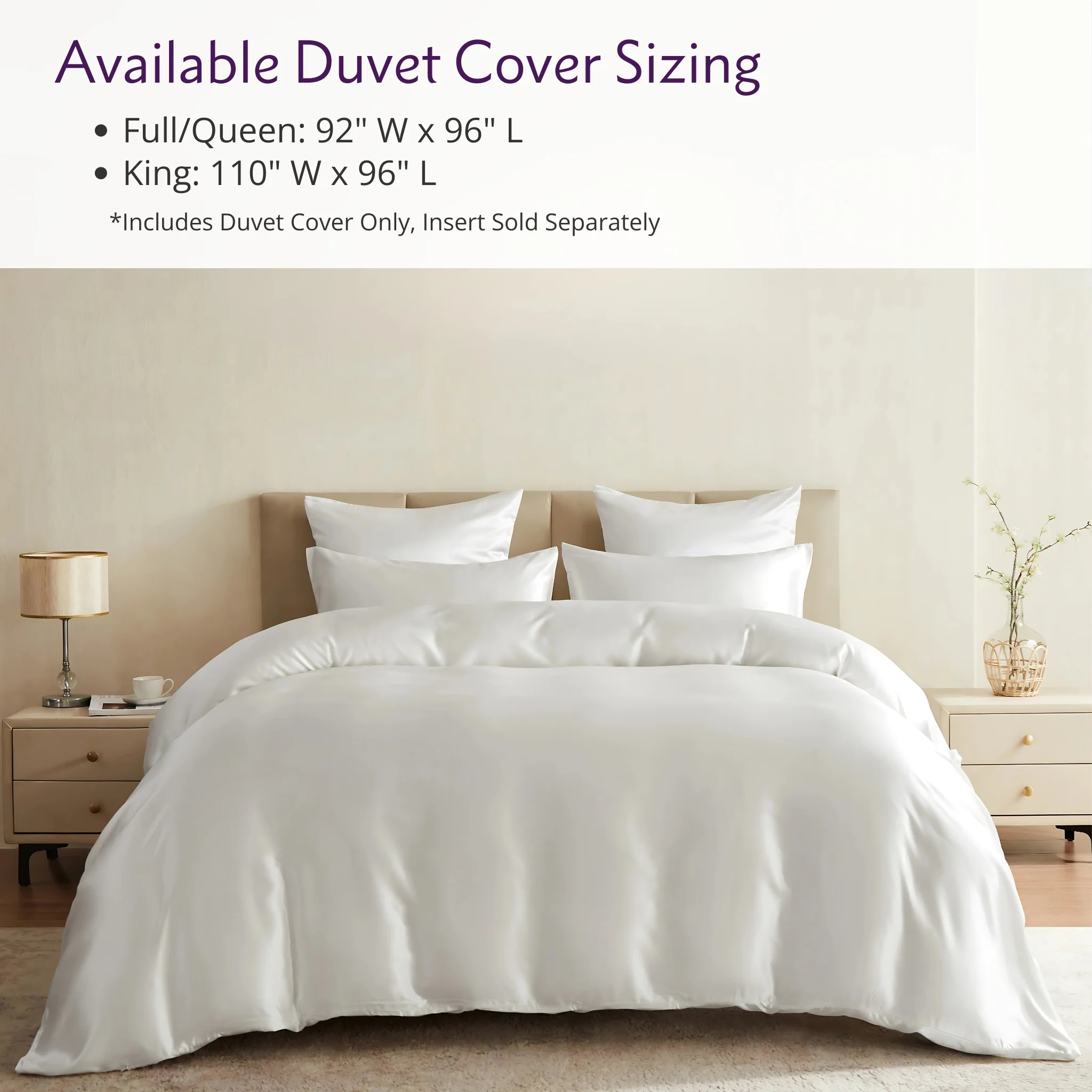 22 Momme Silk Duvet Cover - White - Image 7