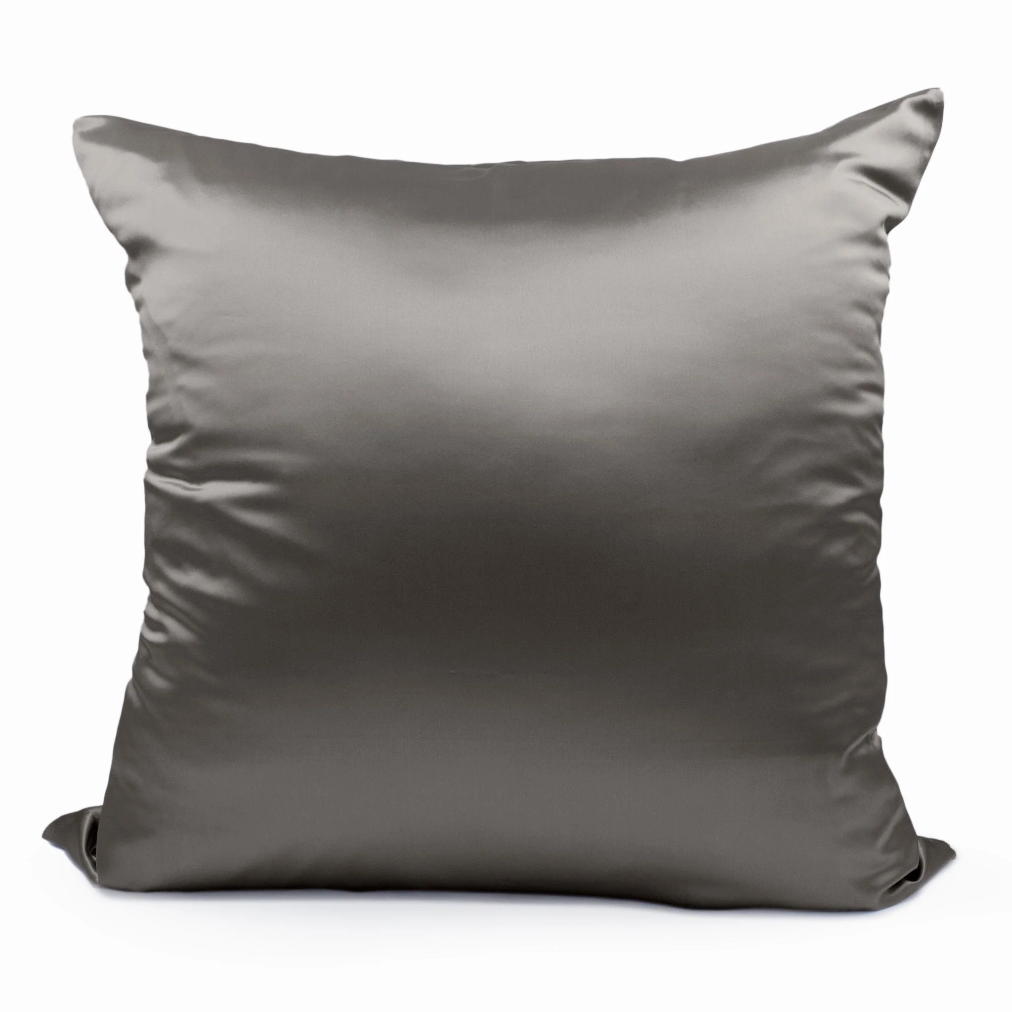 22 Momme Silk Euro Sham - Gunmetal - Image 8