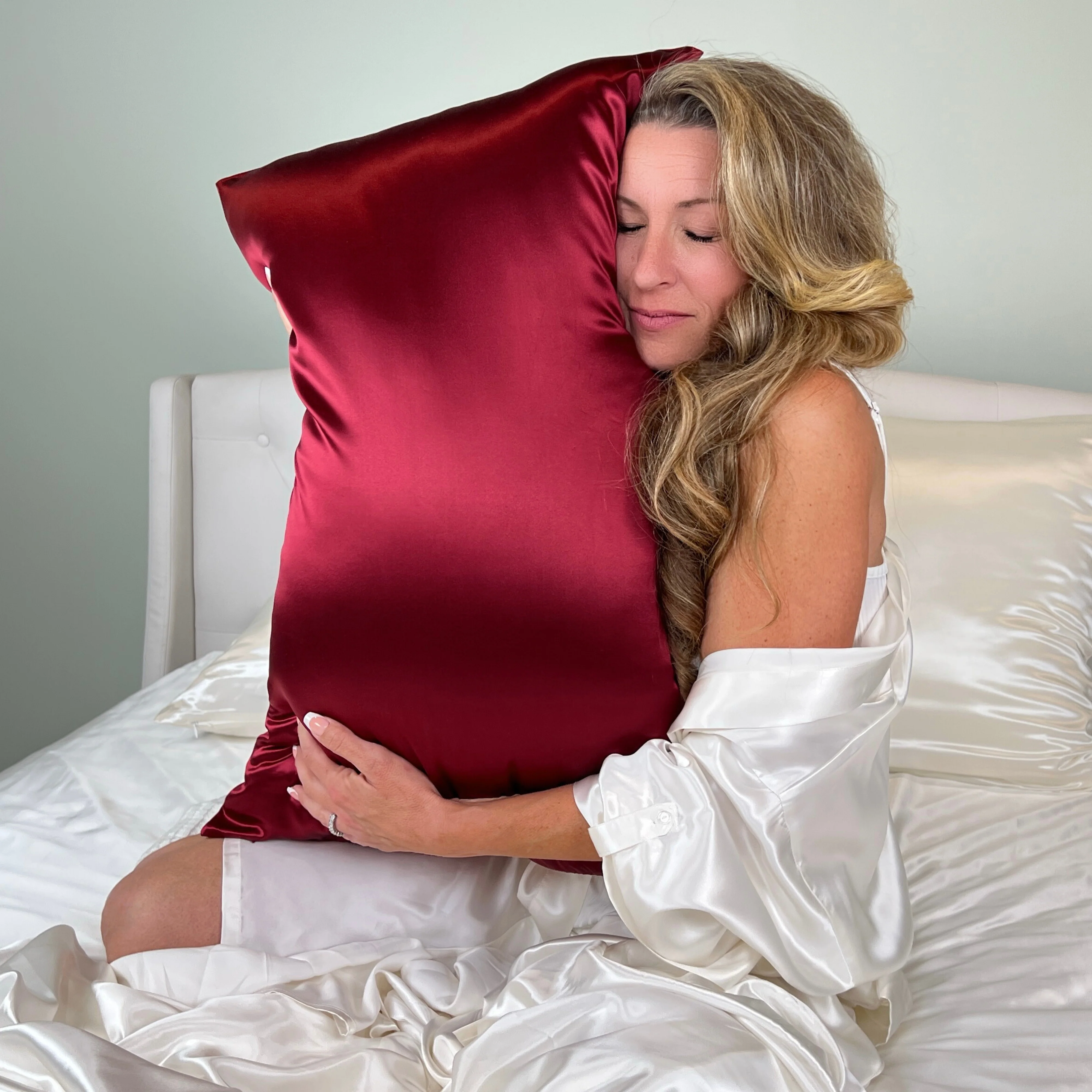 22 Momme Silk Pillowcase - Cabernet - Image 7