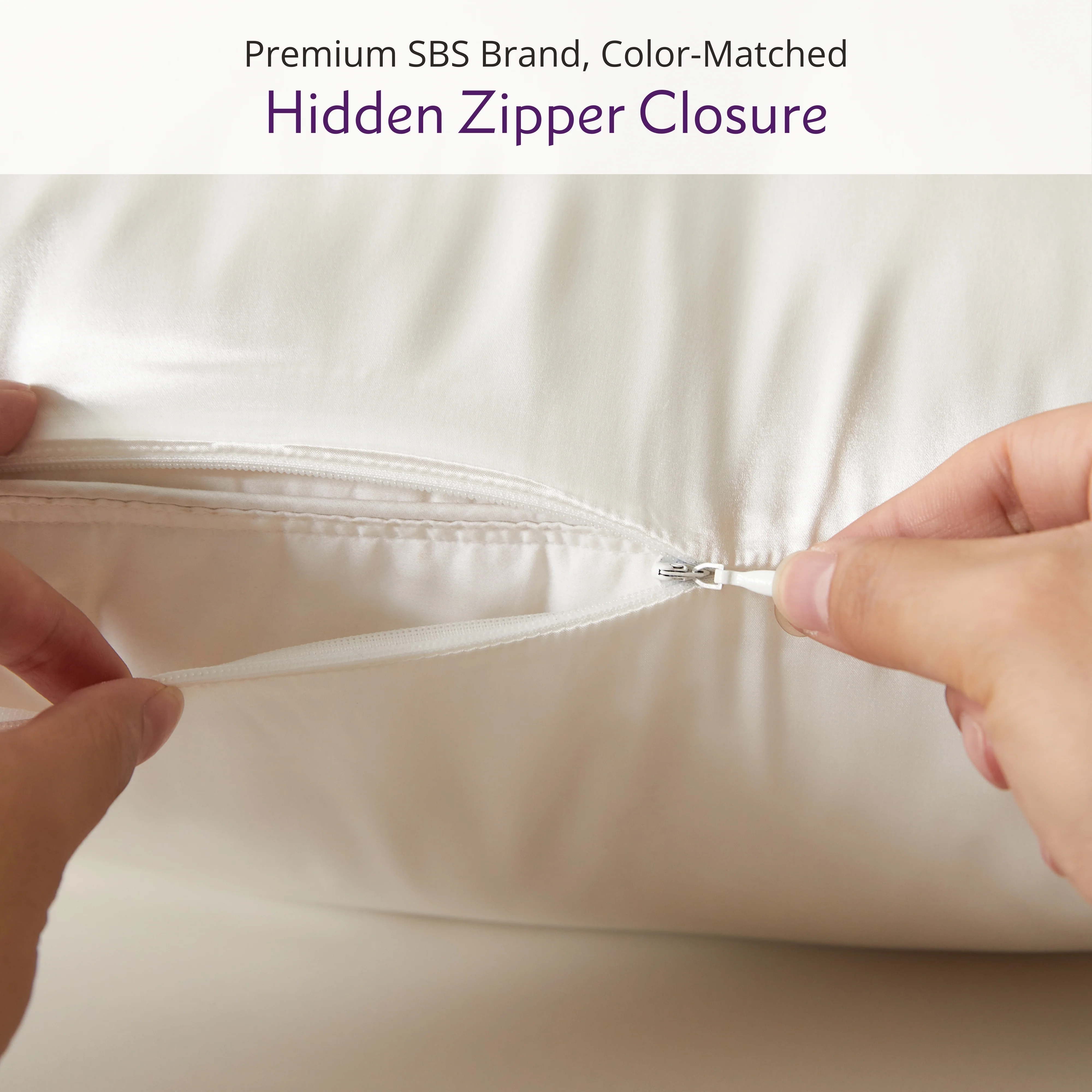 Silk Mini Travel Pillowcase - Lilac - Image 5