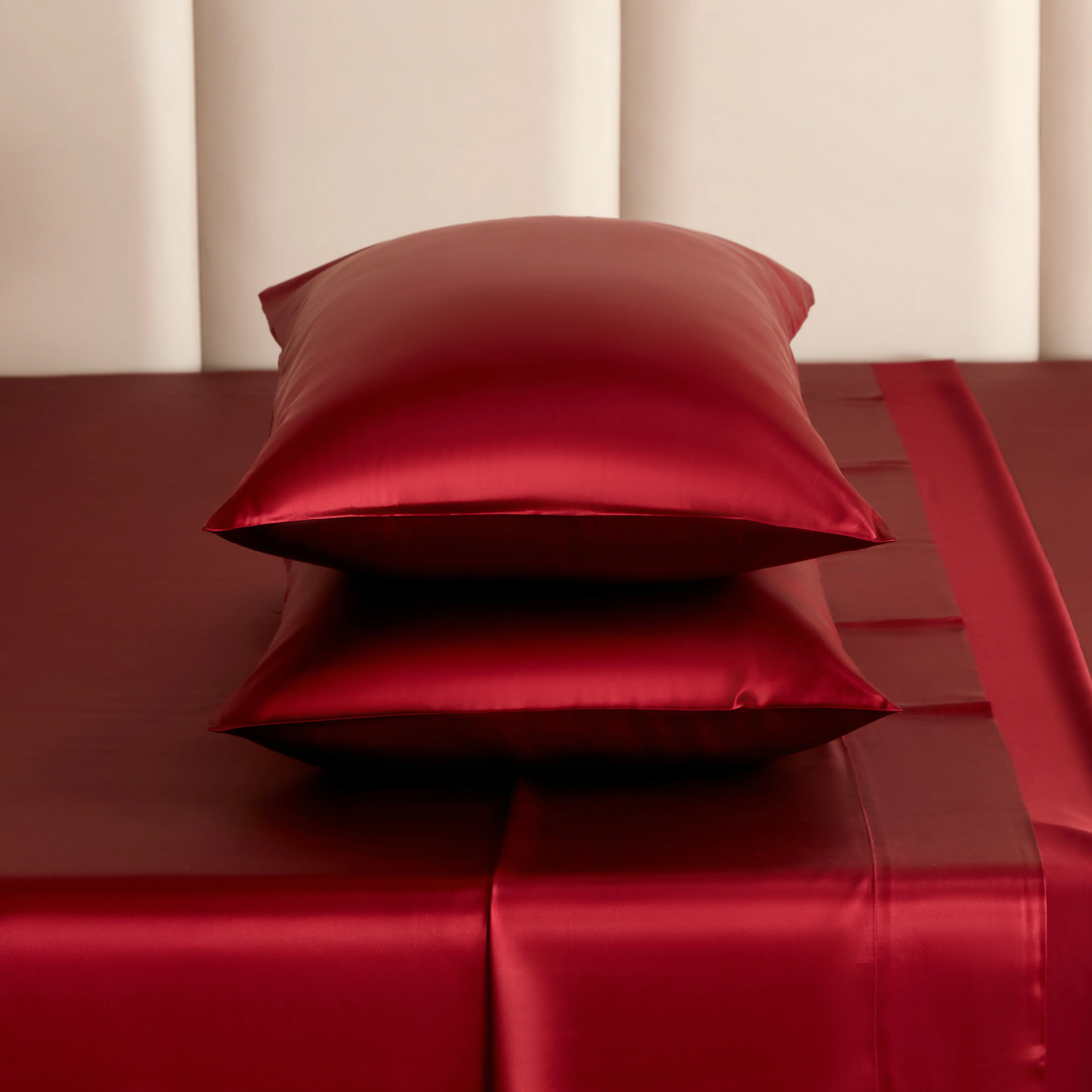 22 Momme Silk Sheet Set - Cabernet - Image 9