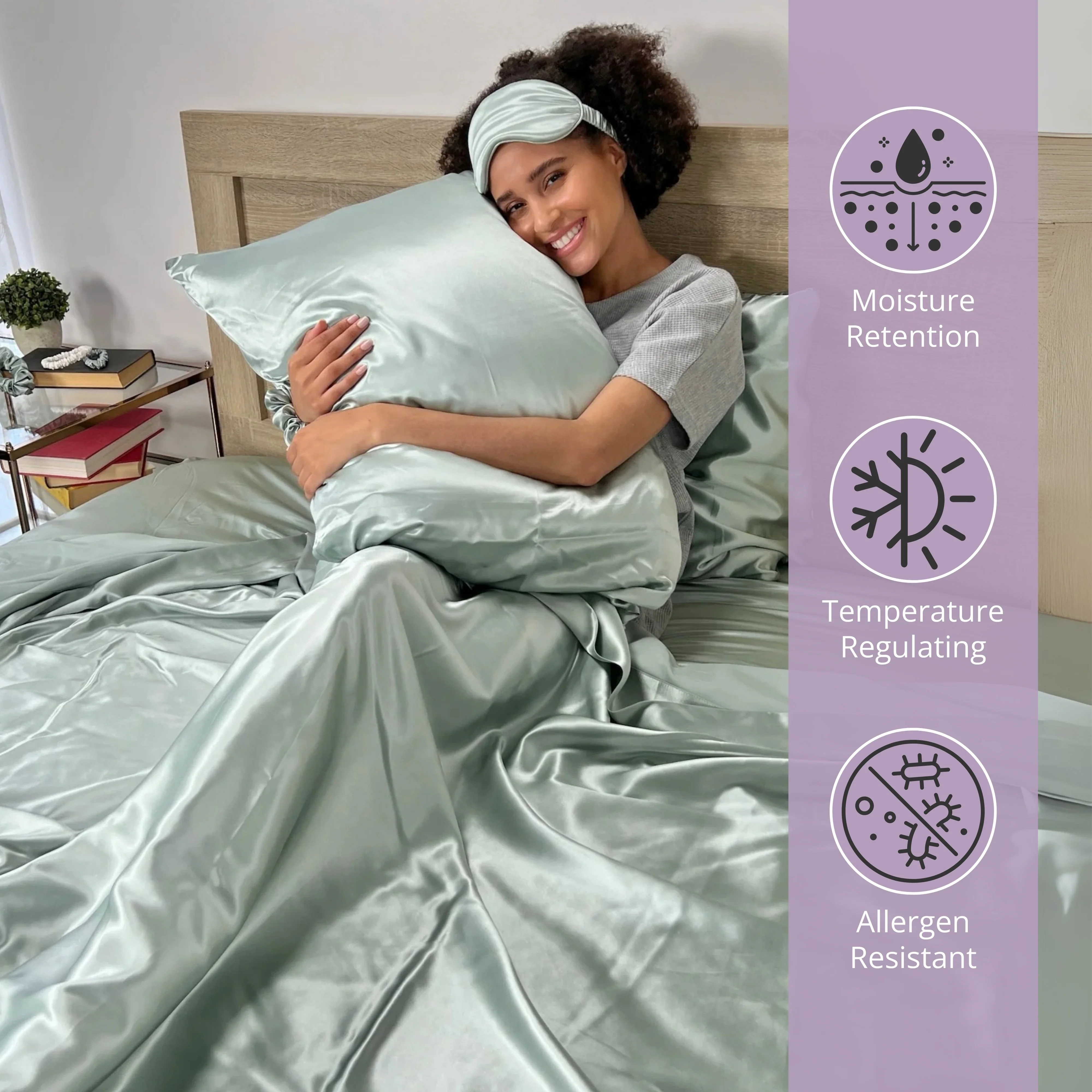 22 Momme Silk Sheet Set - Sage - Image 5