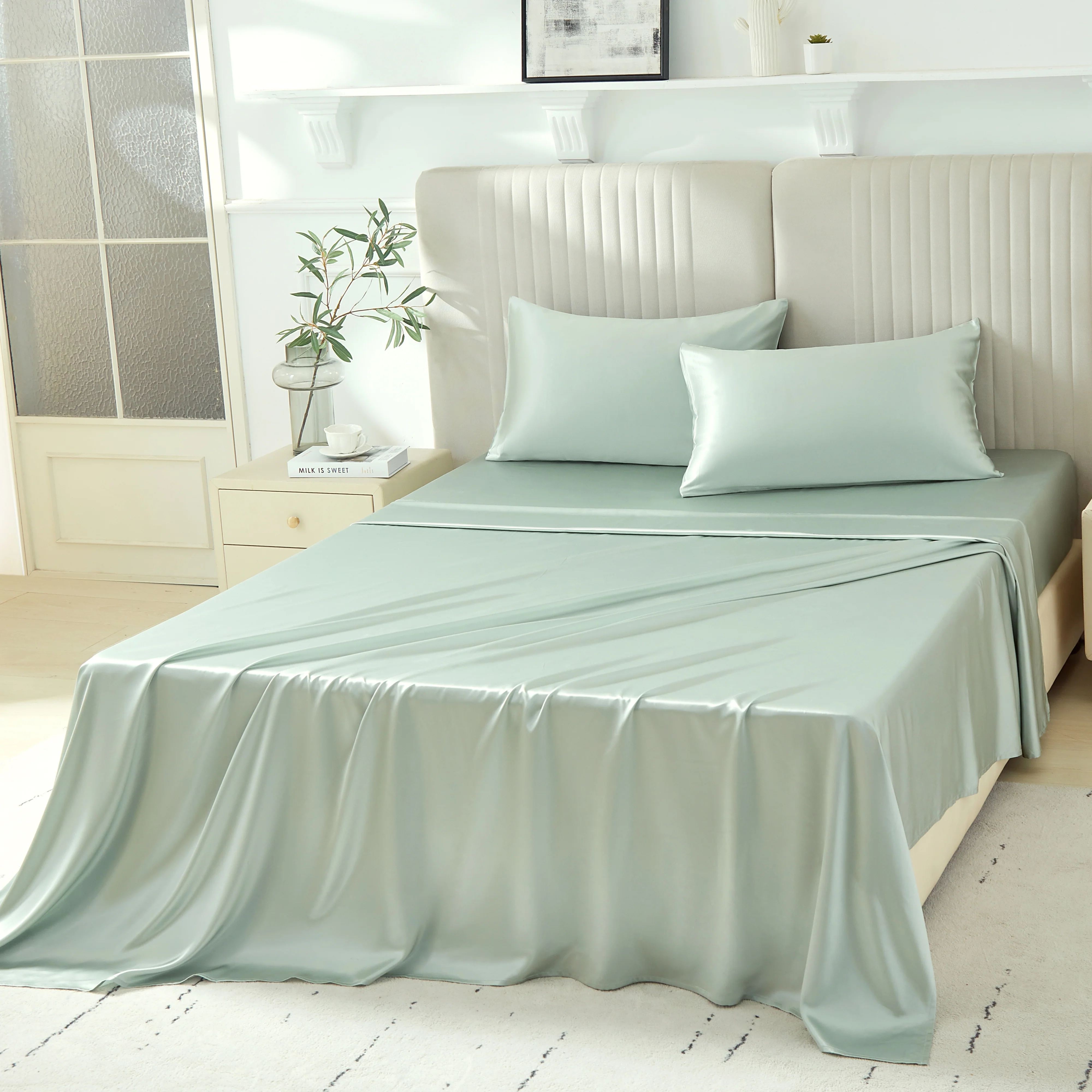 22 Momme Silk Sheet Set - Sage - Image 9