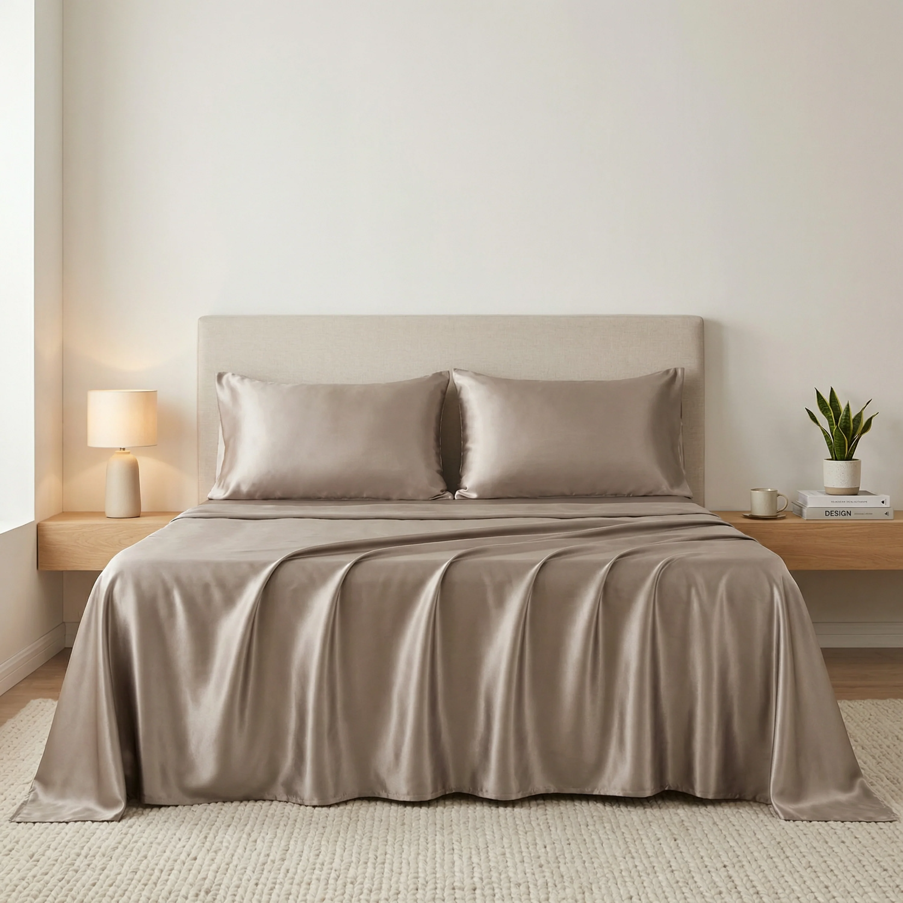 22 Momme Silk Sheet Set - Taupe - Image 10