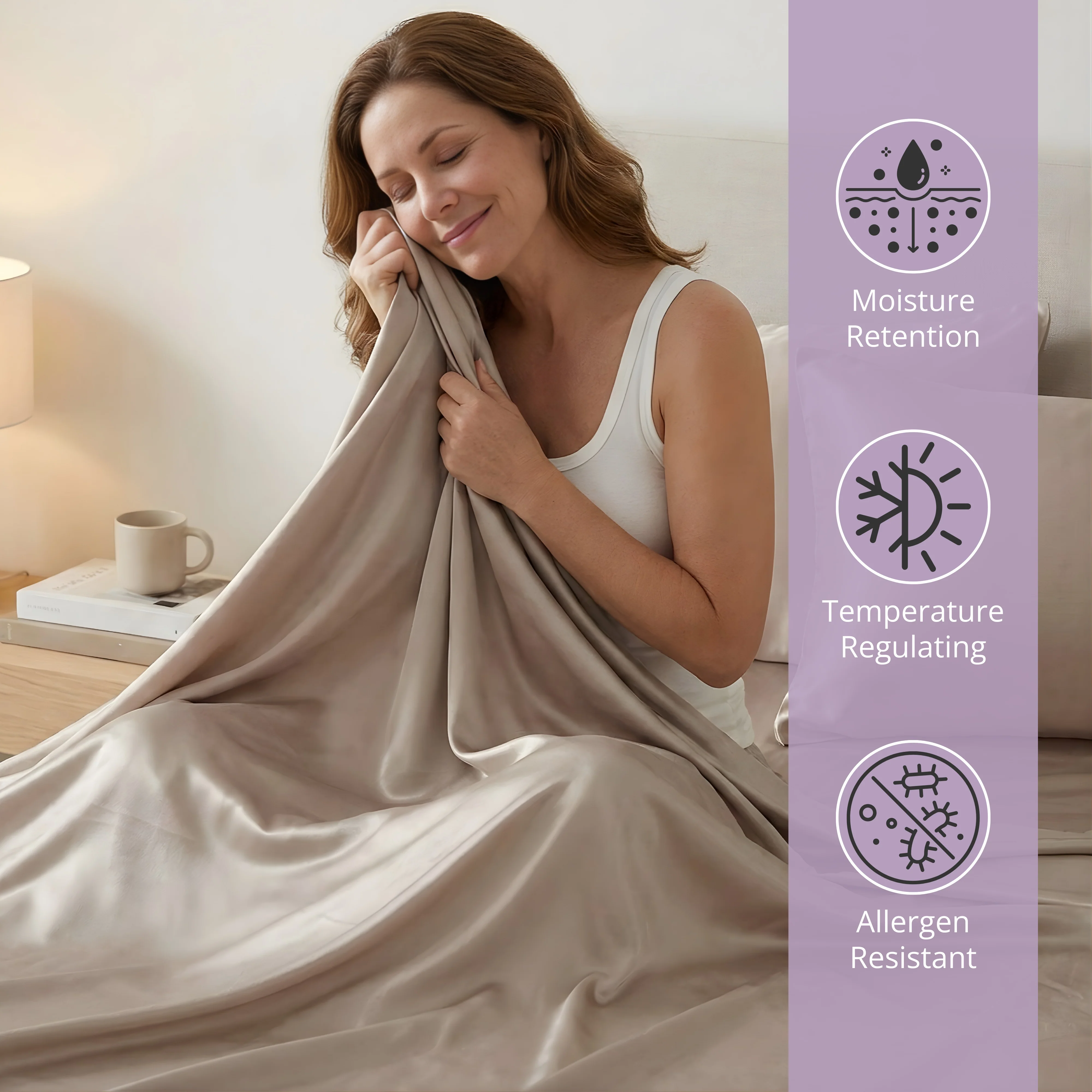 22 Momme Silk Sheet Set - Taupe - Image 6