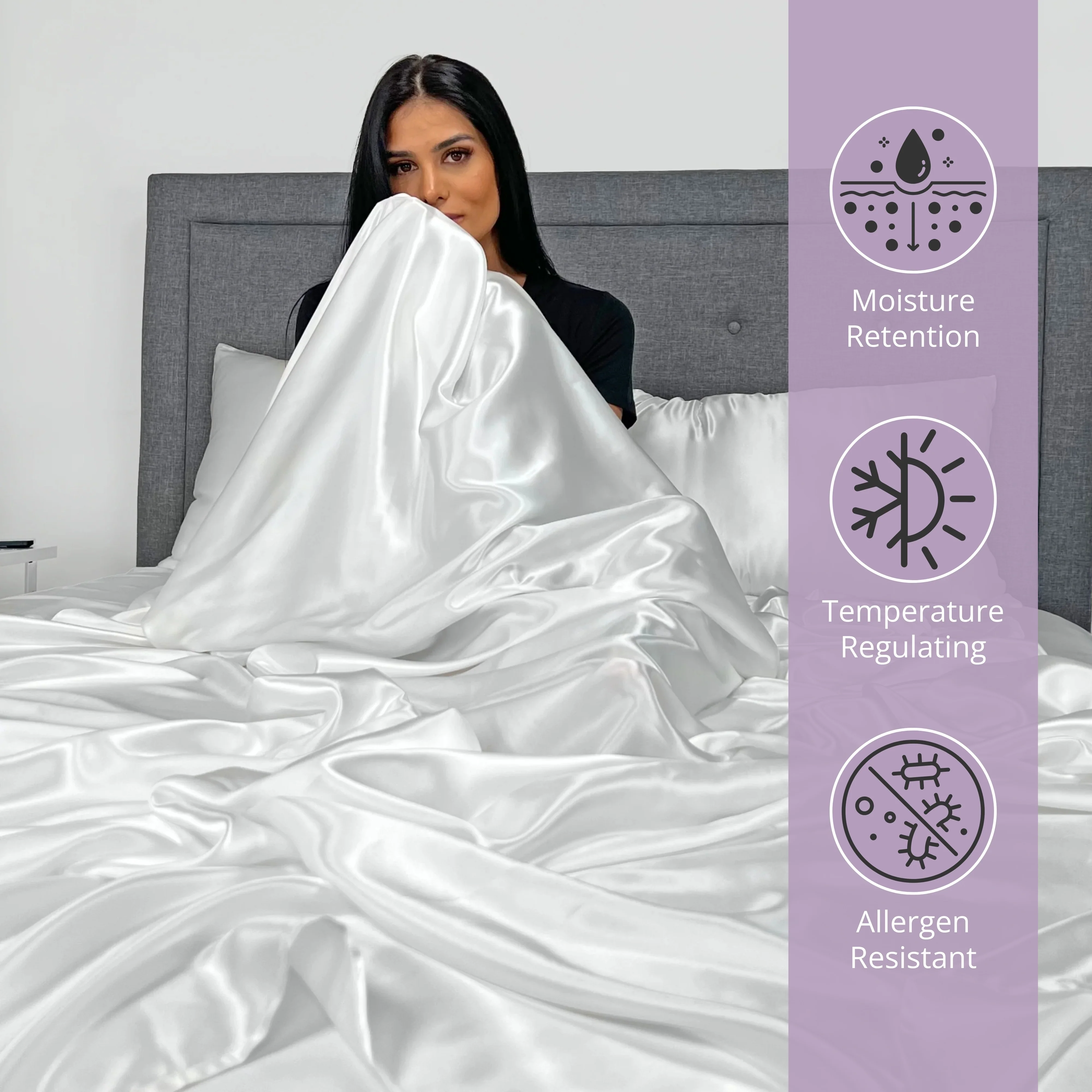22 Momme Silk Sheet Set - White - Image 5