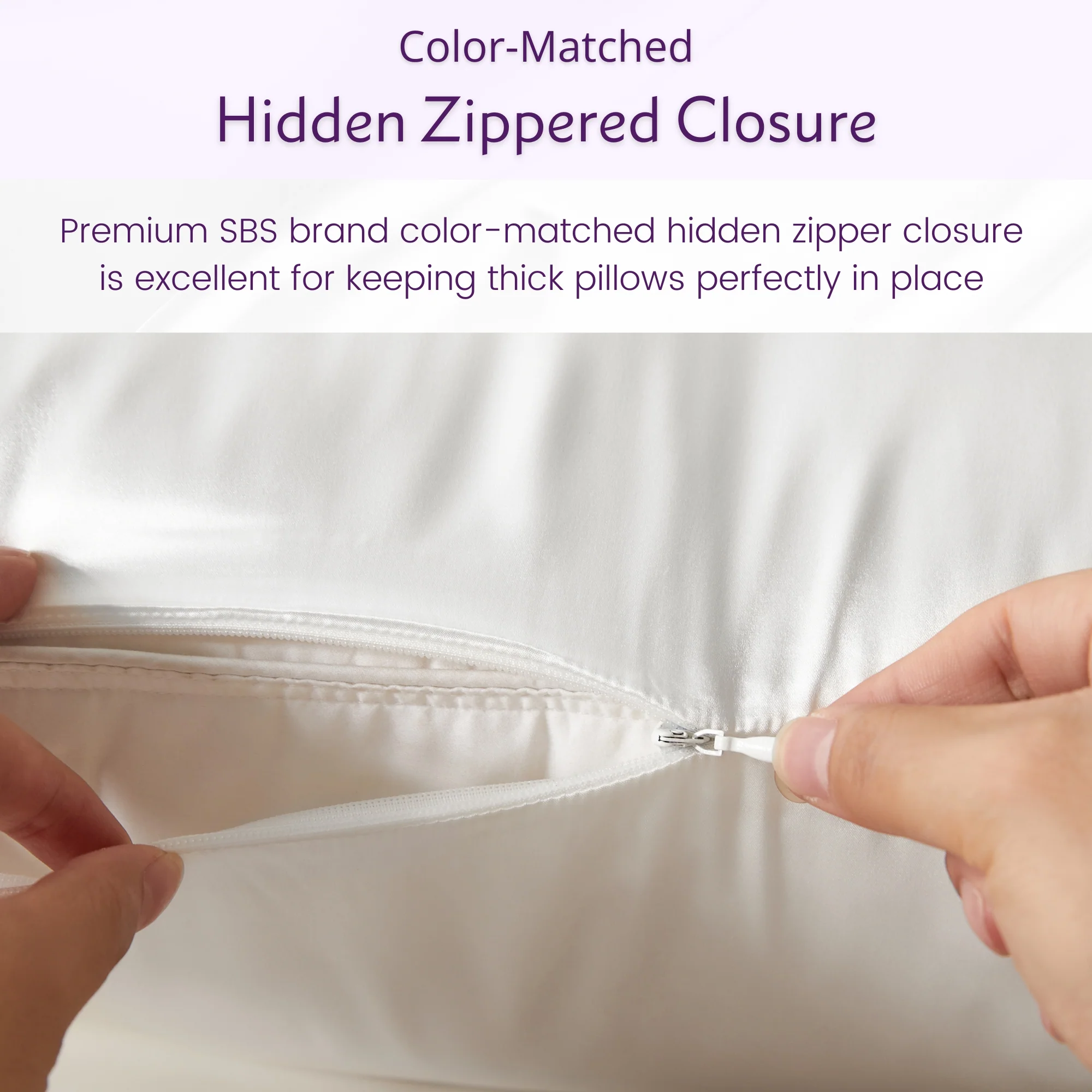 22 Momme Signature White/Plum Gift Sets - Image 5