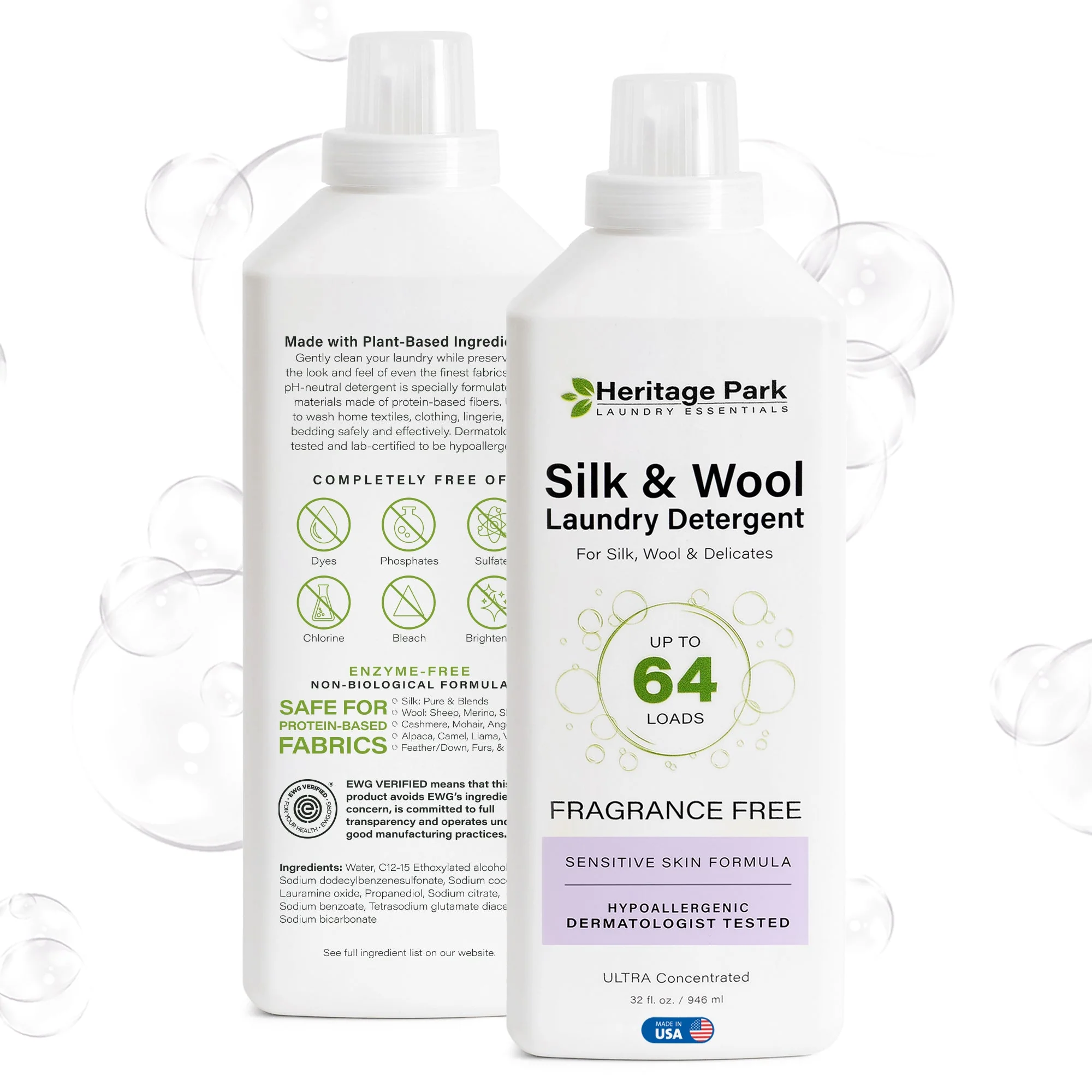 Heritage Park Silk & Wool Detergent - Fragrance Free - Image 11