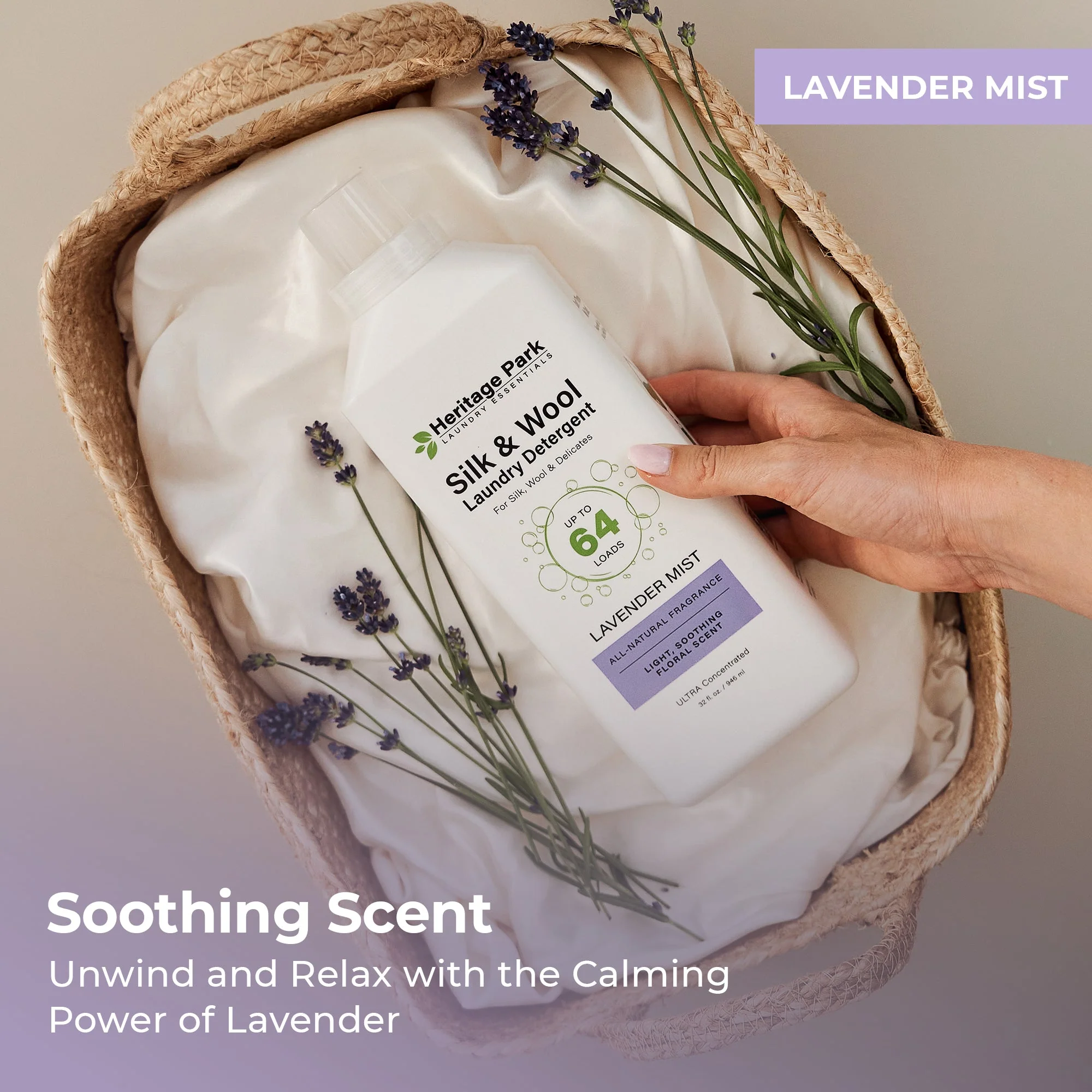Heritage Park Silk & Wool Detergent - Lavender Mist - Image 9