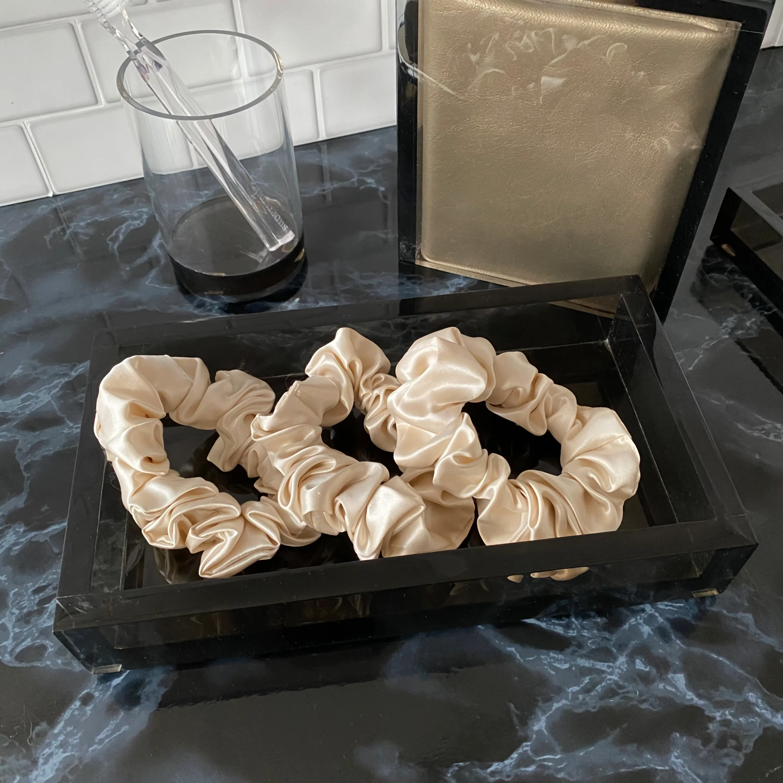 Silk Scrunchies - Sand - Image 11