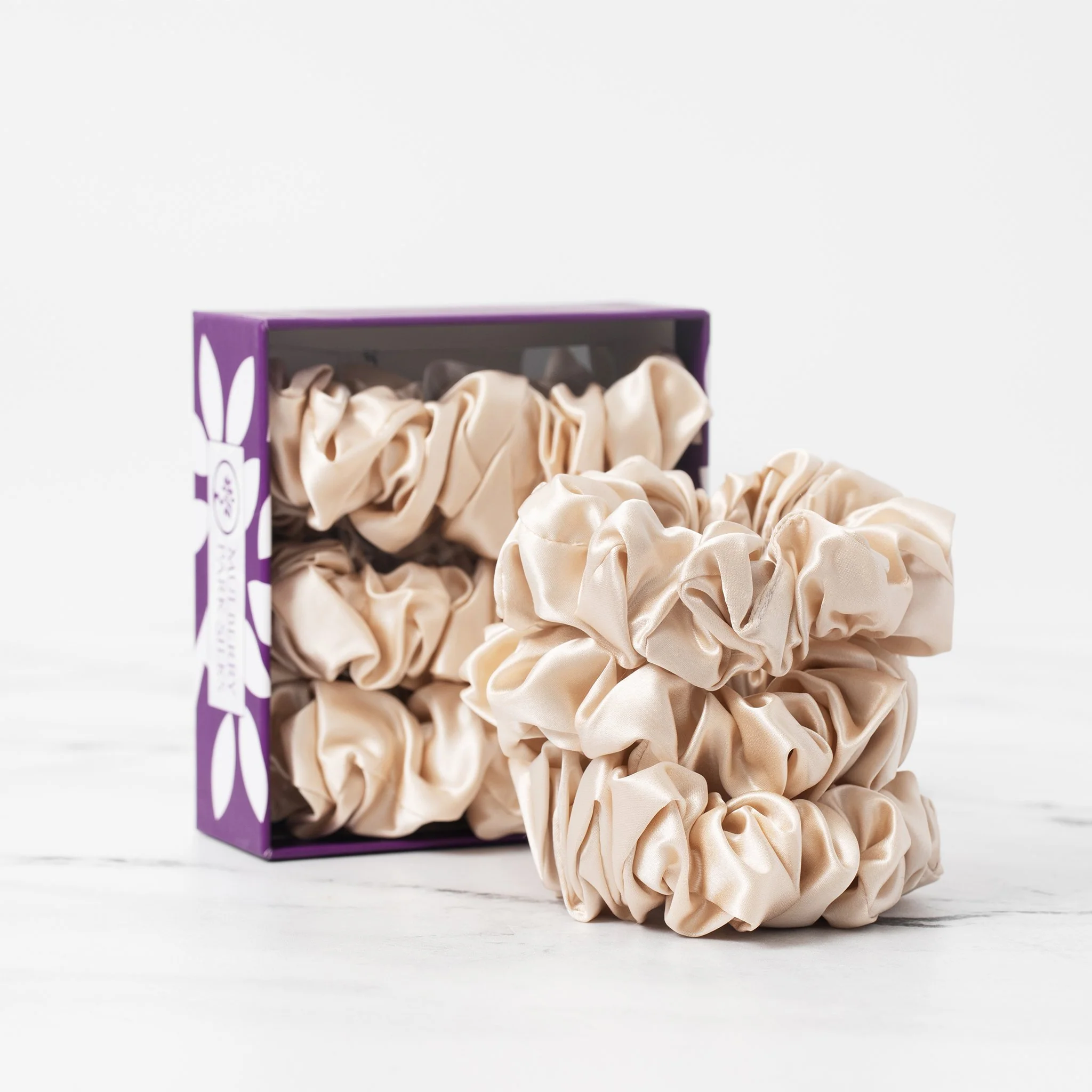 Silk Scrunchies - Sand - Image 3