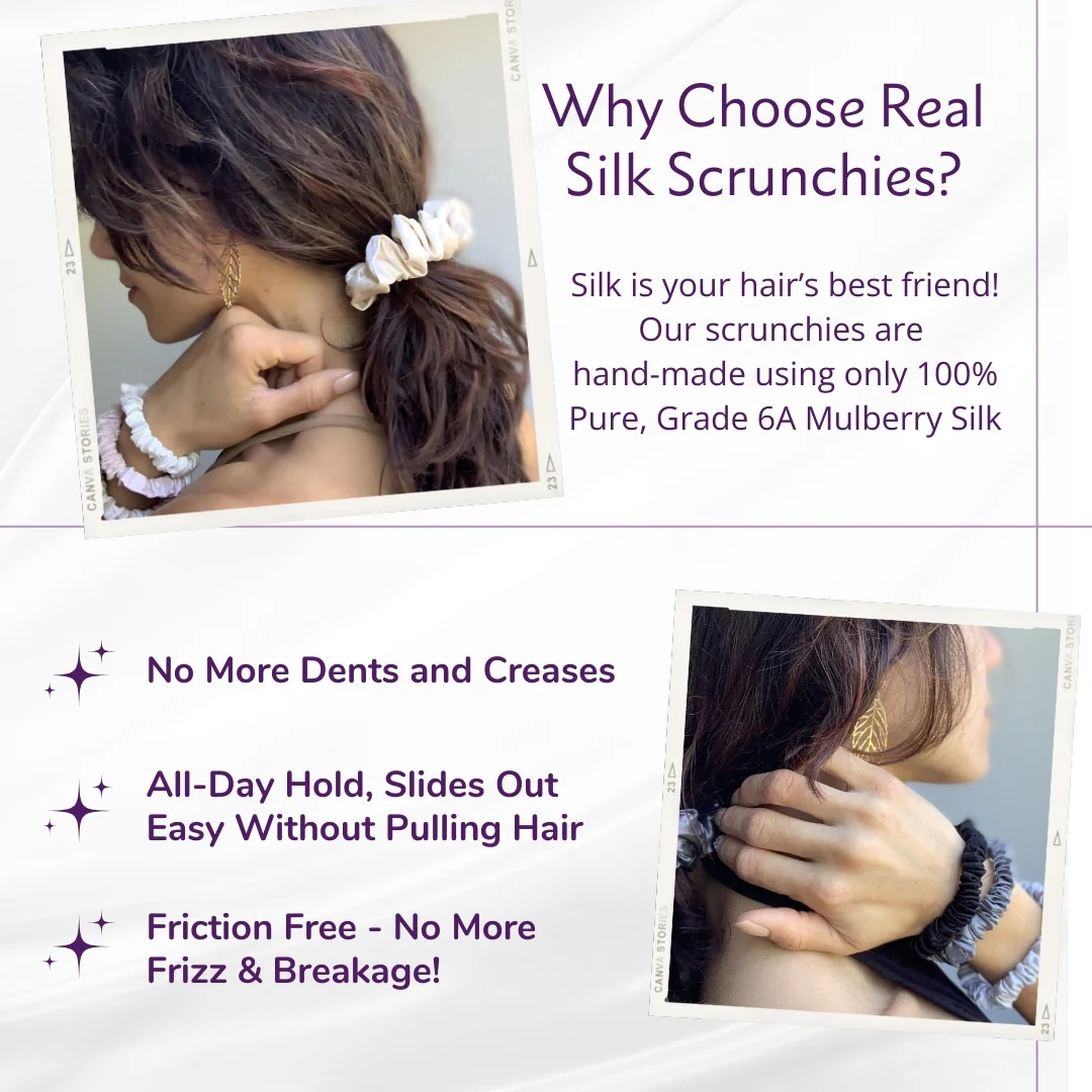 Silk Scrunchies - Sand - Image 4