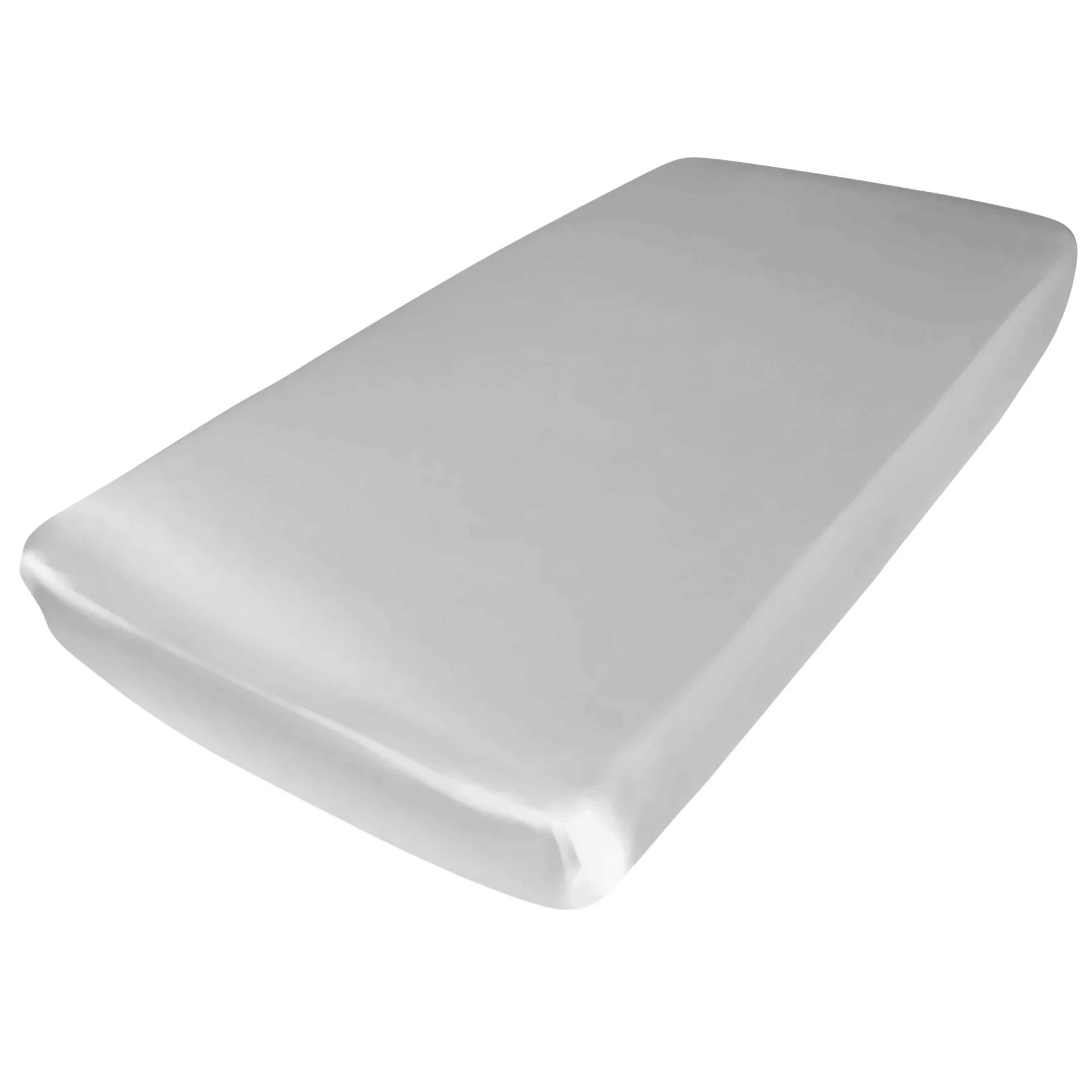 Silk Crib Fitted Sheet - Sleepy Silver - Image 2