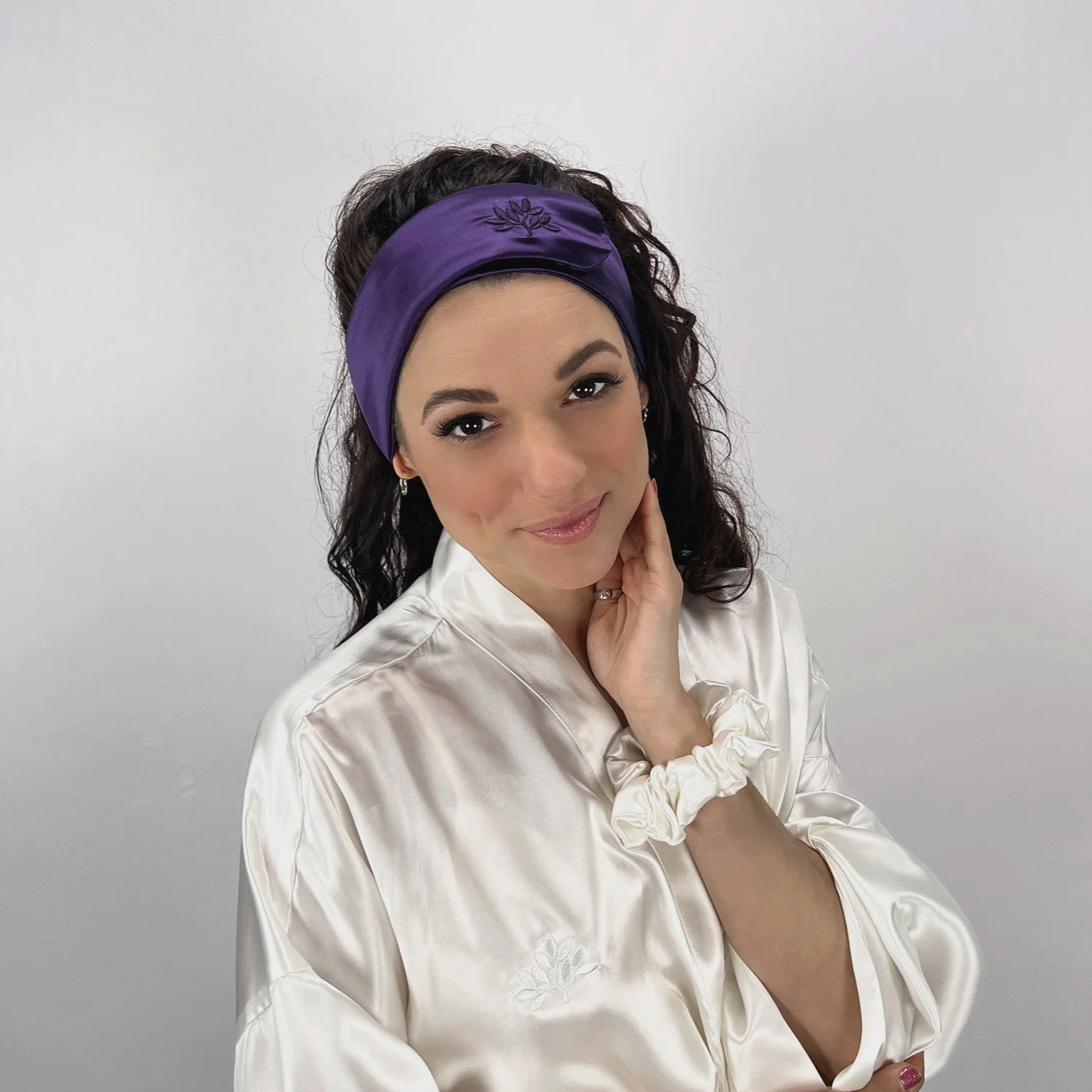 Silk Glam Band - Plum - Image 3
