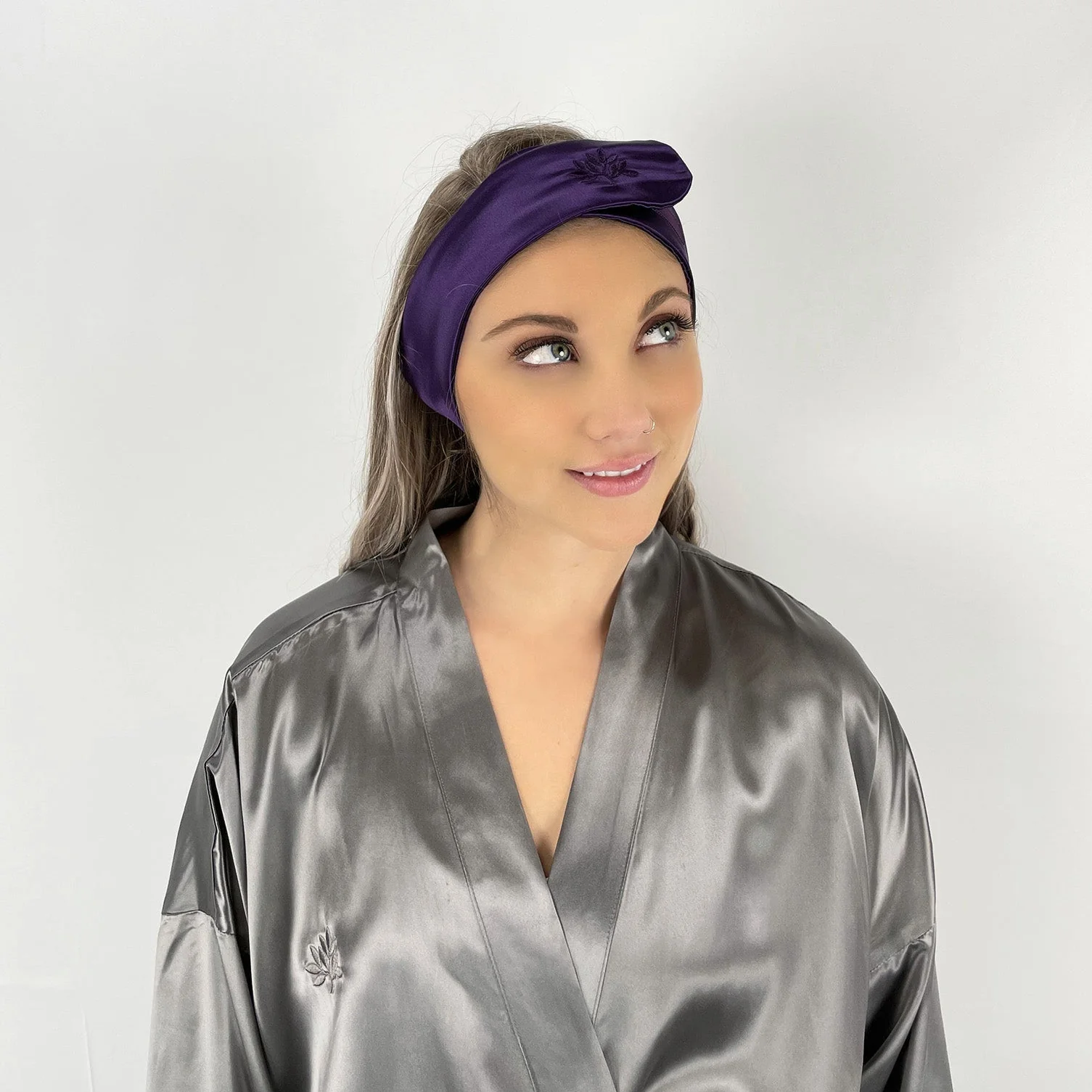Silk Glam Band - Plum - Image 4
