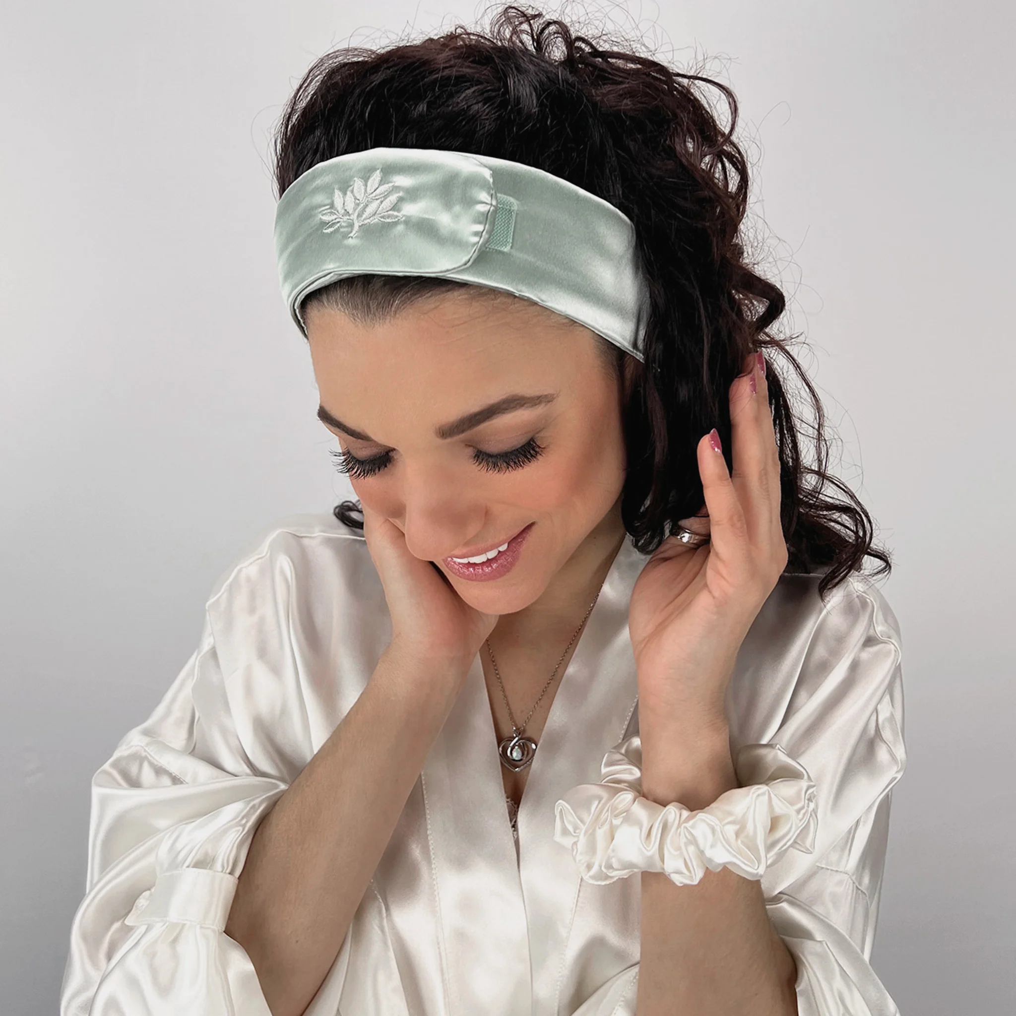 Silk Glam Band - Sage - Image 3