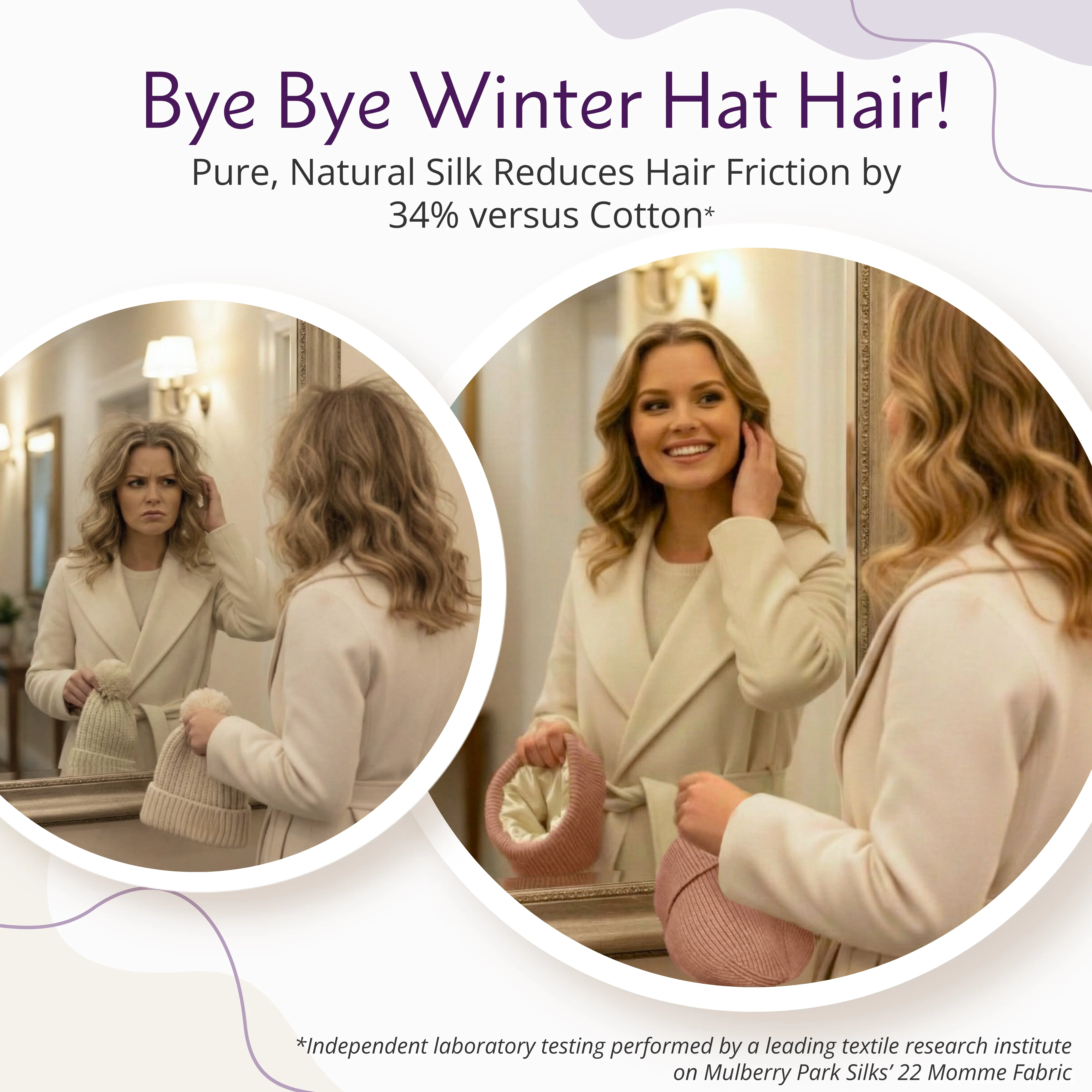 Silk-Lined Wool & Cashmere Beanie - Natural Ivory - Image 3